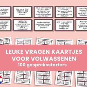Lustige Fragen für Erwachsene – 100 Gesprächskarten PDF – Ausdruckbare Fragekarten für Freunde, Familie & Date Night (NL)