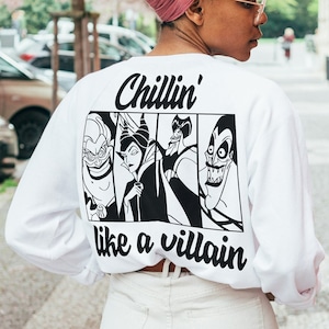 Chillin like A Vilain Sublimation Design, Villain Gang PNG, Villain Sublimation PNG, Magical Kingdom  Commercial Use, Digital