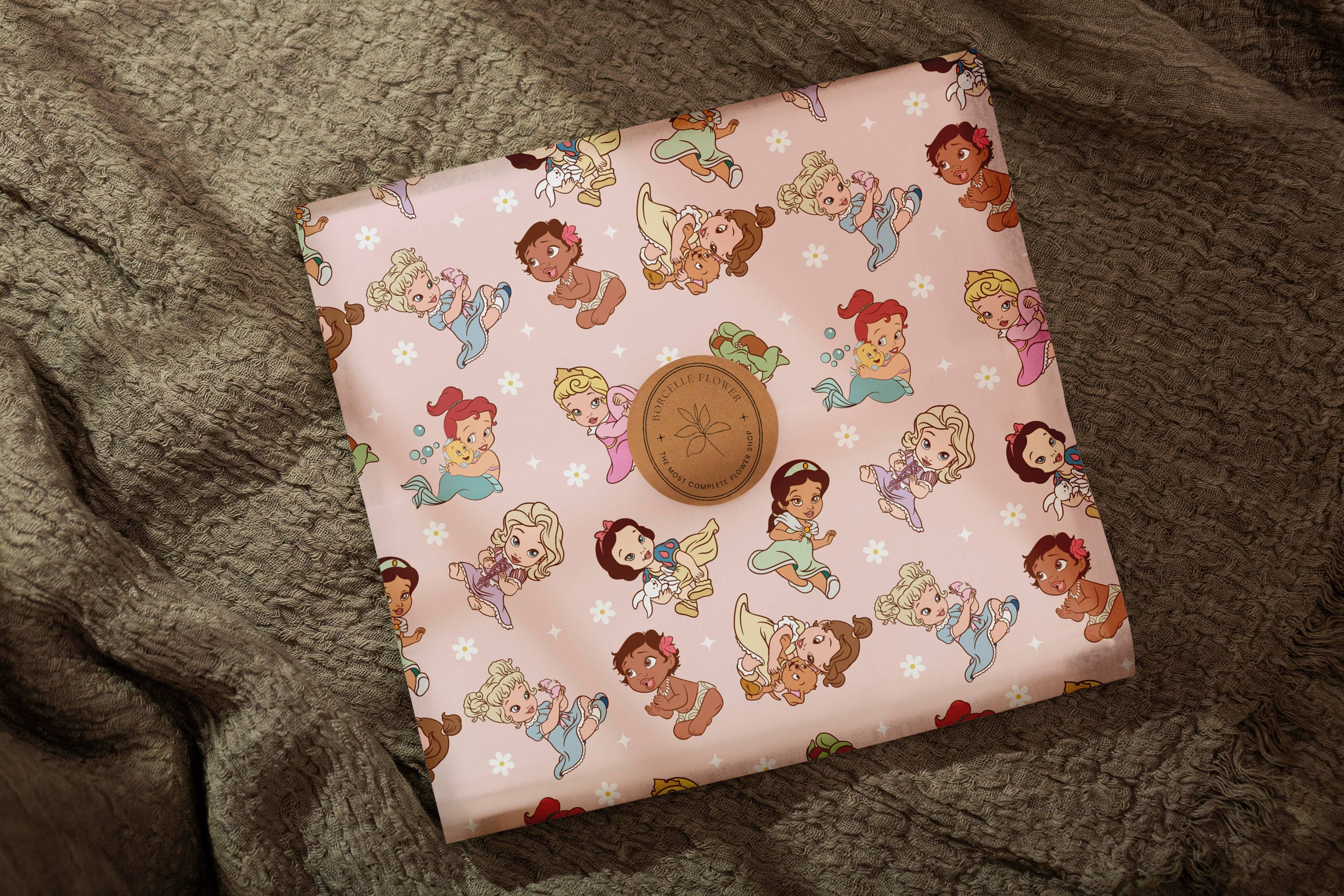 Baby Princess Digital Paper Pattern Theme, Ariel Belle Mulan Snow White ...