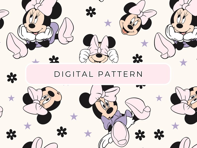 Mouse Digital Paper Pattern, Mouse Pastel Colors Seamless Pattern ...