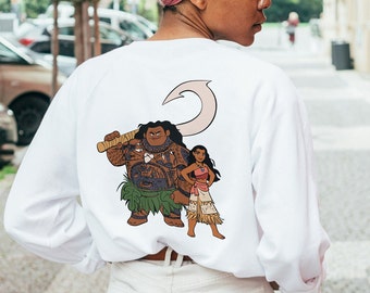 Diseños de sublimación Moana PNG, Diseño de camiseta Moana Retro PNG, Sublimación de camiseta Moana, Uso comercial, Digital