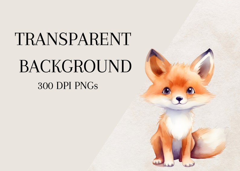 Watercolor Woodland Animals Clipart Bundle, Baby Shower Clipart ...