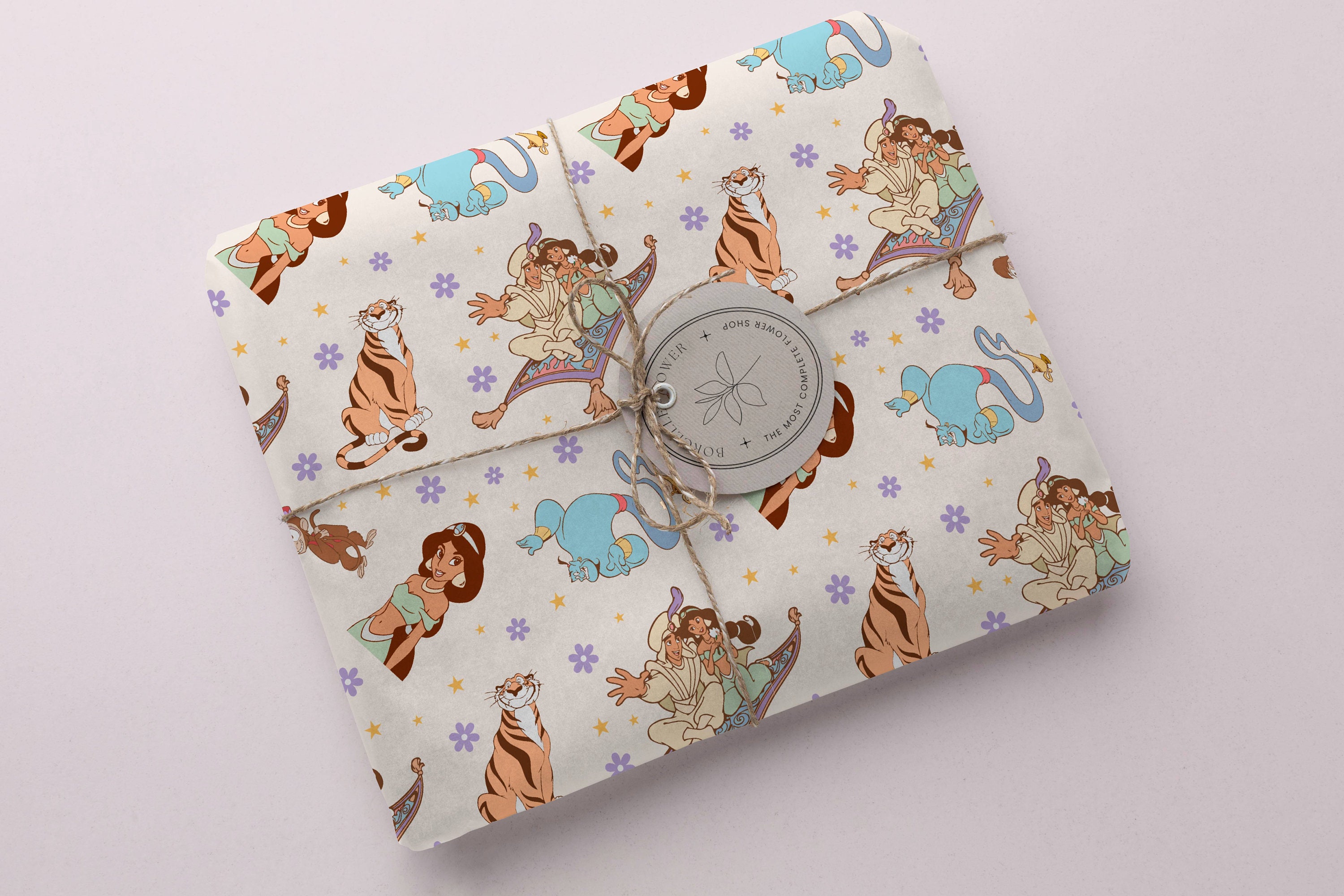 Princess Jasmine and Aladdin Digital Paper Pattern, Aladdin Seamless ...
