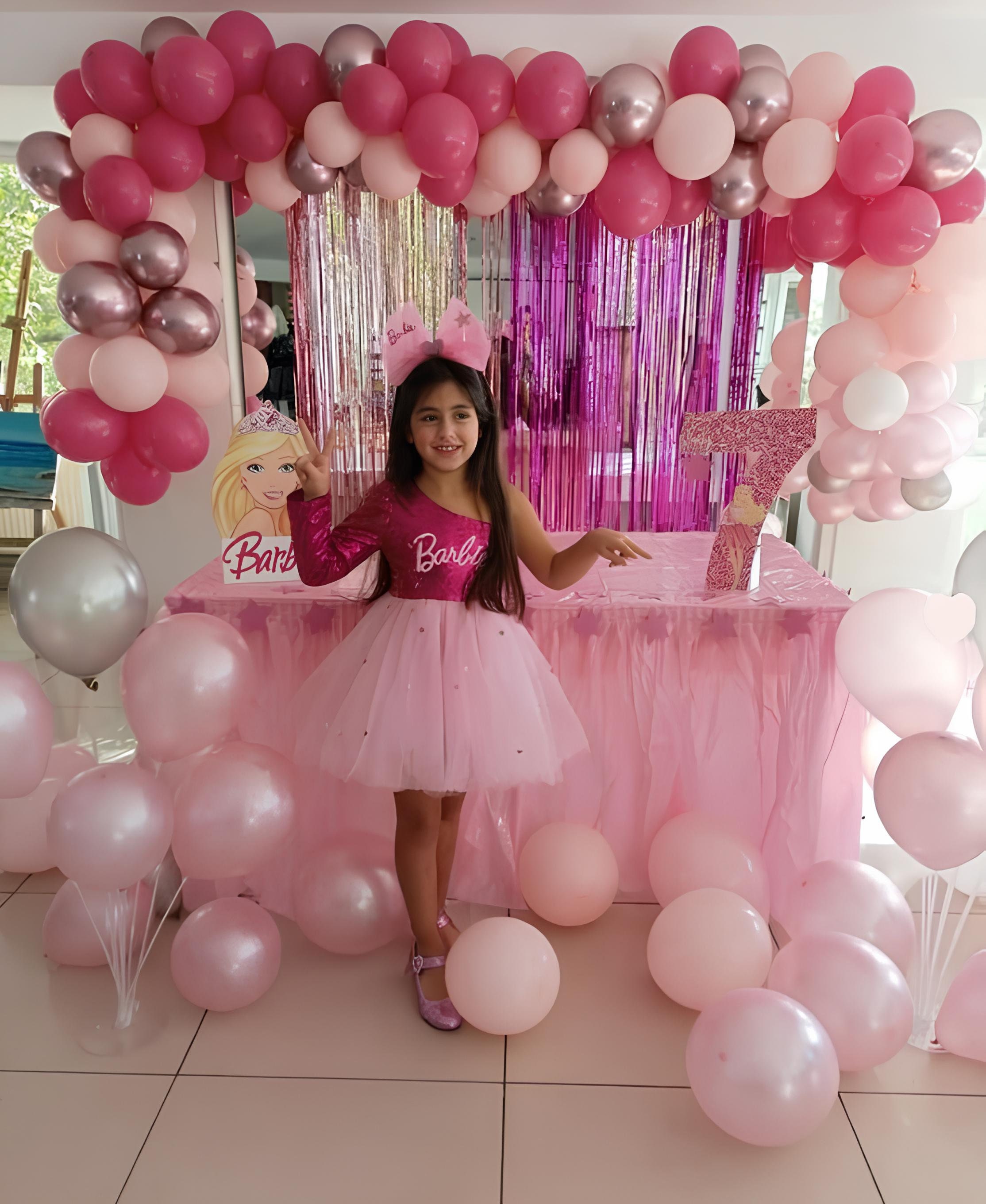 Personalized Birthday Dress Hot Pink Tulle Dress Girls Etsy UK