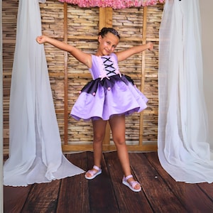 Kuromi-Inspired Purple Princess Dress for Girls – Birthday, Gift, Special Occasion Outfit