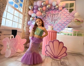 Glittering Mermaid Costume - Specially Designed Birthday Dress for Kids