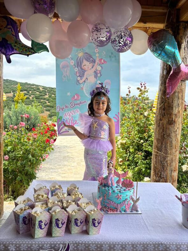 purple mermaid dress, sequin top dress, girls birthday, party dress girls, special occasion, starfish dress, tulle skirt girls, cute mermaid outfit, gift for girls, magical dress, girls fashion, summer dress, birthday gift