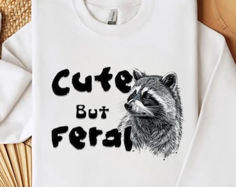 But Feral Raccoon PNG, Sarcastic Animal Art (Digital Download)
