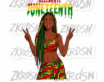 Juneteenth 1865 Png - Black History Month Sublimation Design (Digital Download)