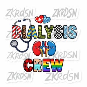 Dialysis Crew PNG: Nephrology, Kidneys, Lung Sublimation Design (Digital Download)