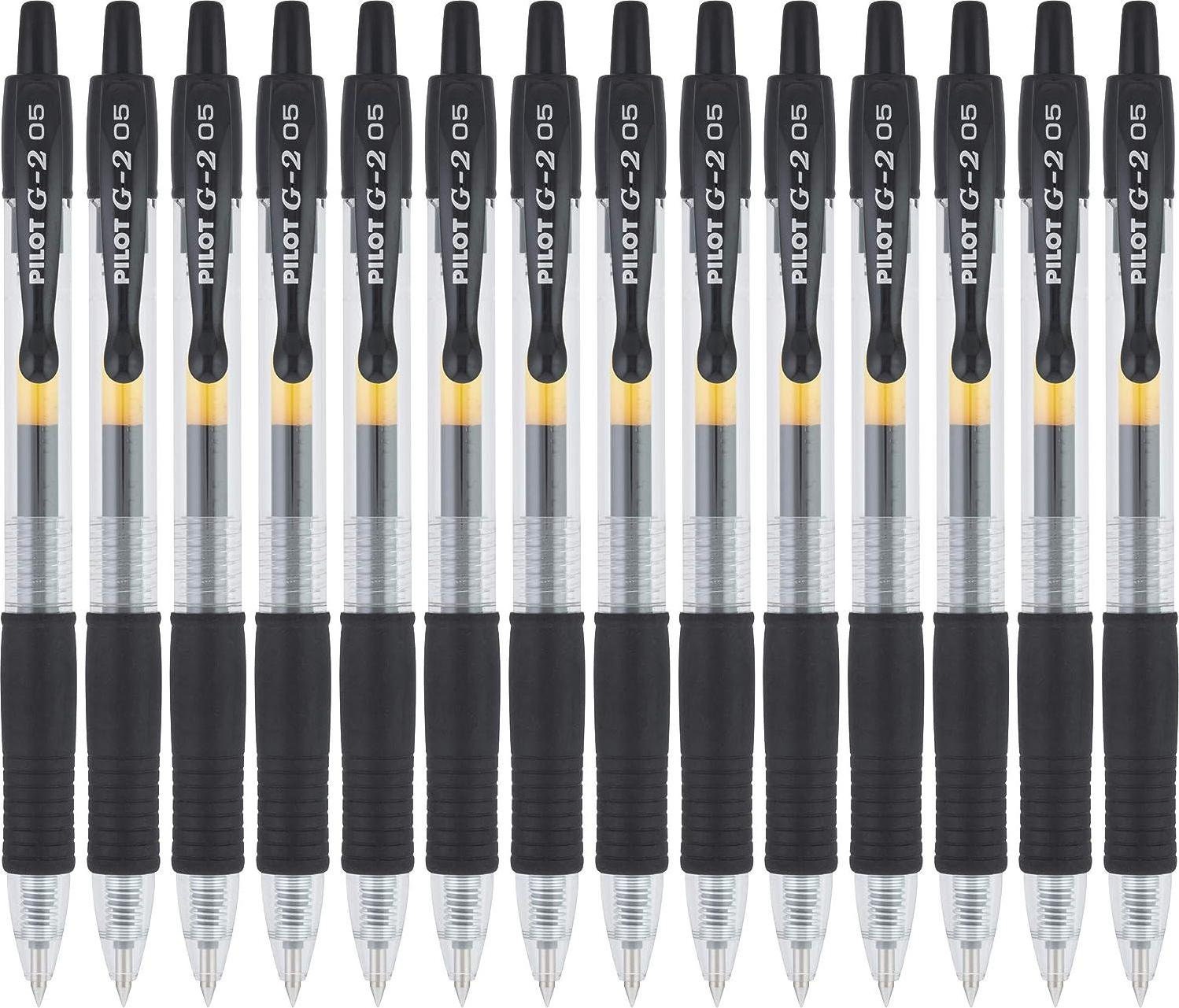 7Pcs Cute Gel Pens Fine Point 0.5Mm Black Ink Rolling Ball Aesthetic Pens