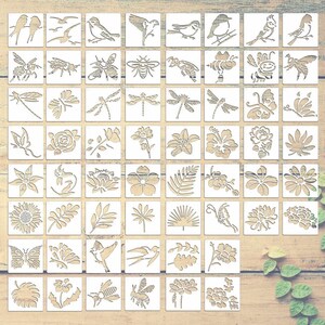 Metal Stencils Journal Stencil Template for Wood Carving Drawings and Woodburning Engraving and Scrapbooking Project