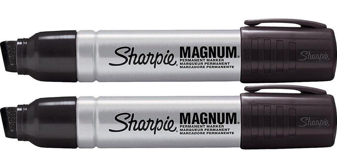 2 Pack Sharpie 44101 Sharpie Magnum Permanent Marker Black - Etsy