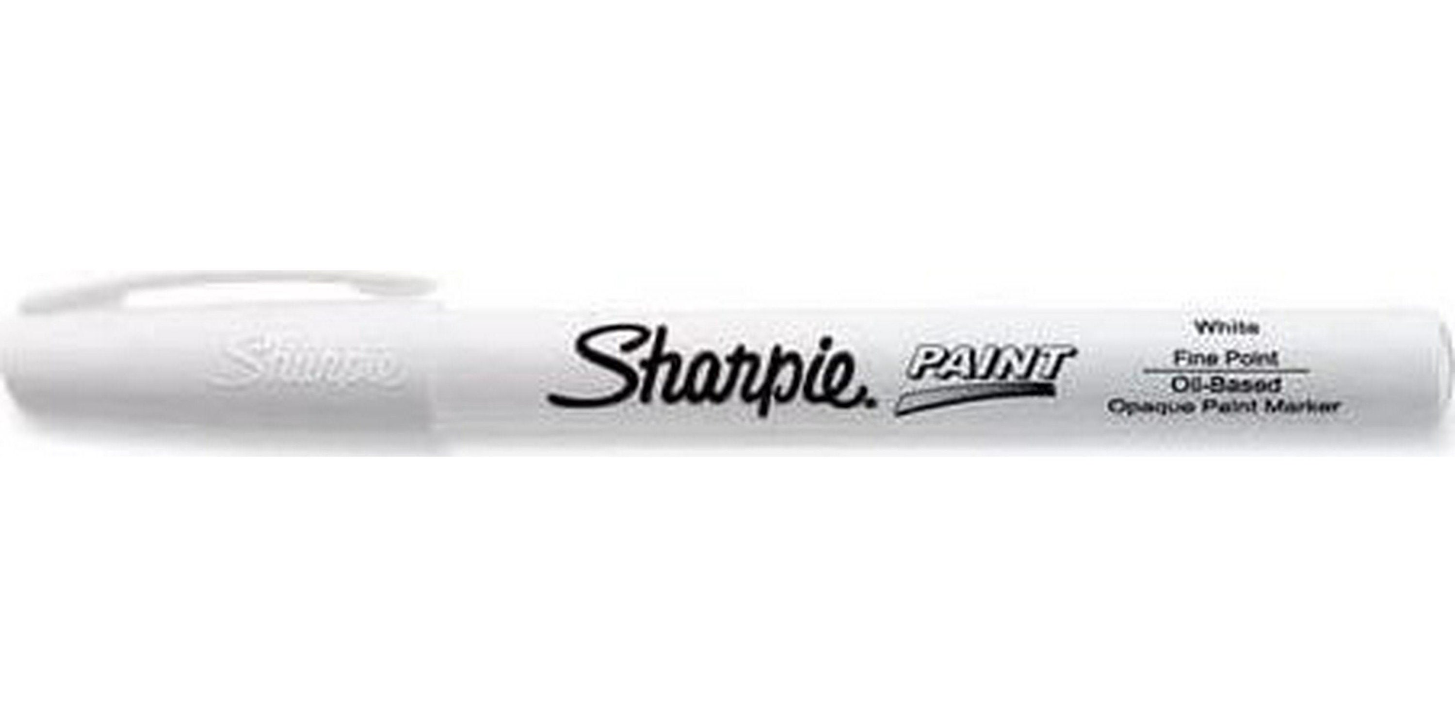 Sharpie Paint Oil-based Permanent Markers, Set of 6 Colors Black