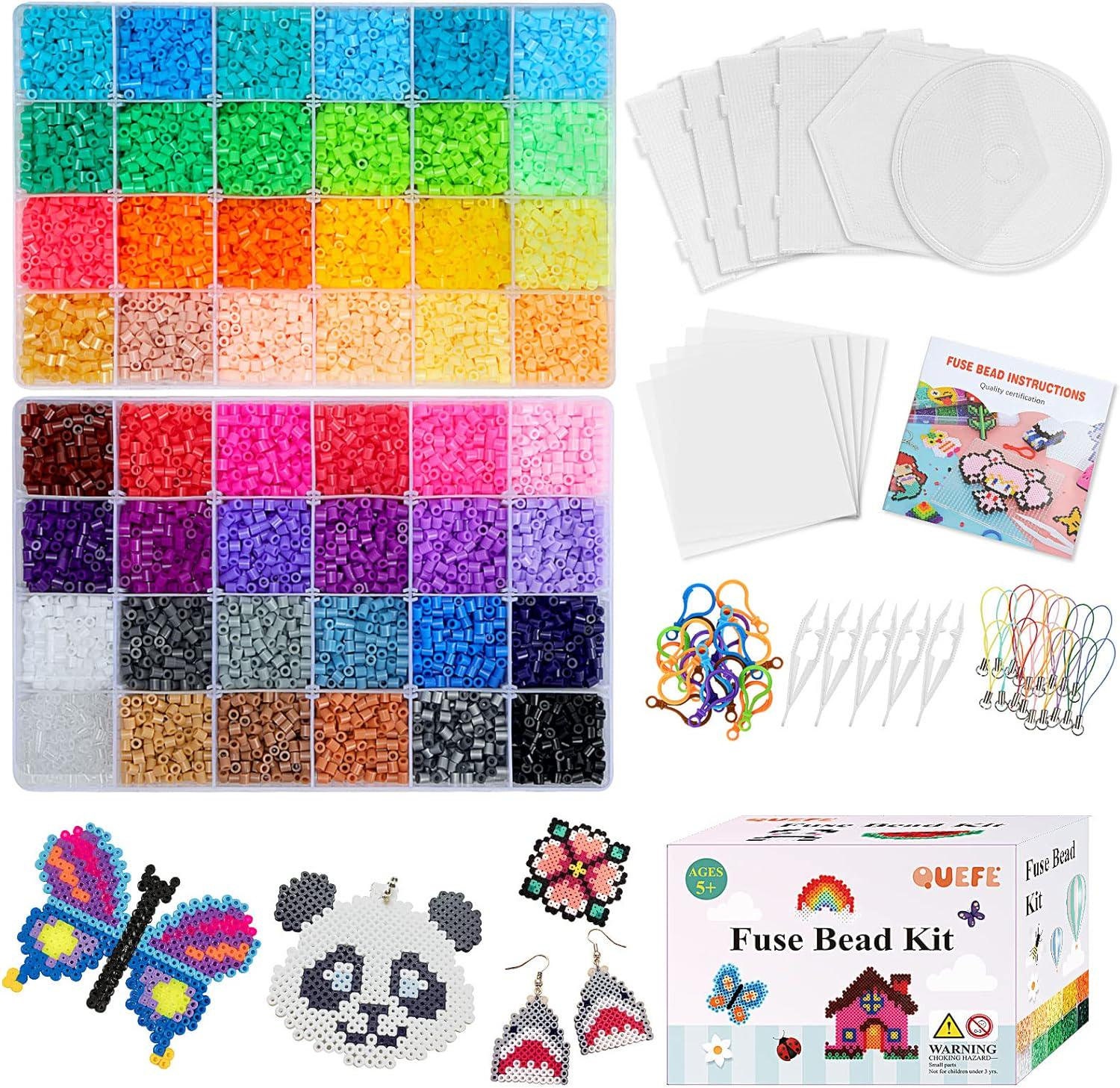 20 Pieces 5mm Fuse Beads Pegboards Clear Animal Shape Plastic Pegboards  Craft Tray with 20 Pieces Colorful Cards for Kids DIY Craft Beads
