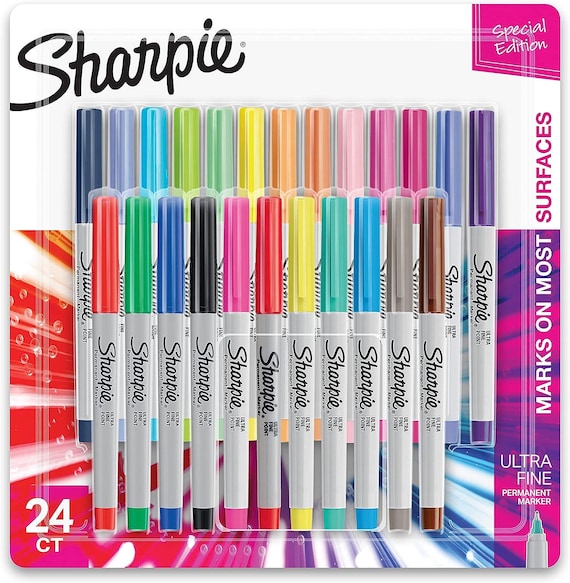 SHARPIE Permanent Markers, Chisel Tip, Classic Colors, 8 Count