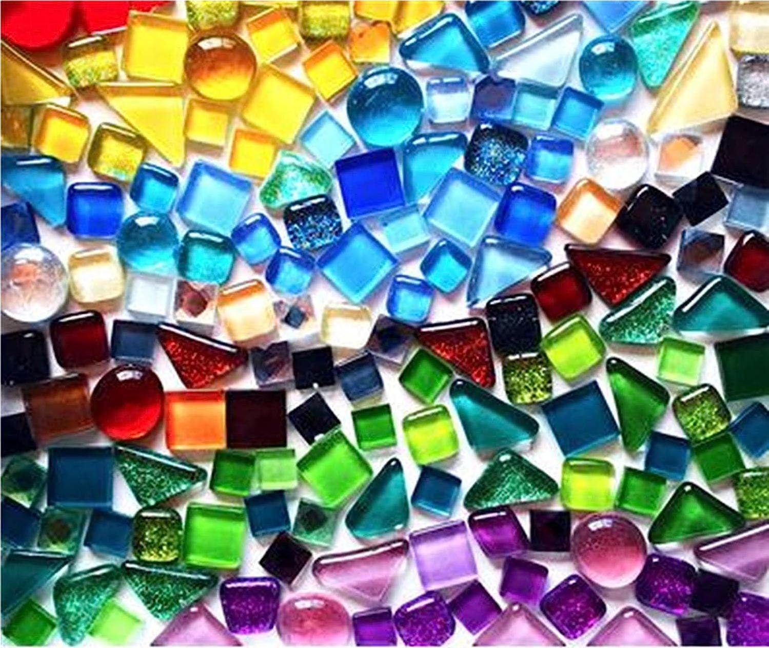 VOSAREA Ceramic Mosaic Irregular Shape Mosaic Tile DIY Glass