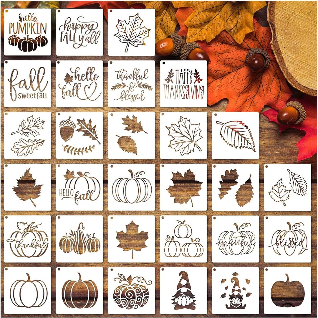 30 Pieces Fall Stencils For Painting On Wood 3x3 Inch Hello Etsy 30-pieces-fall-stencils-for-painting-on-wood-3x3-inch-hello-etsy