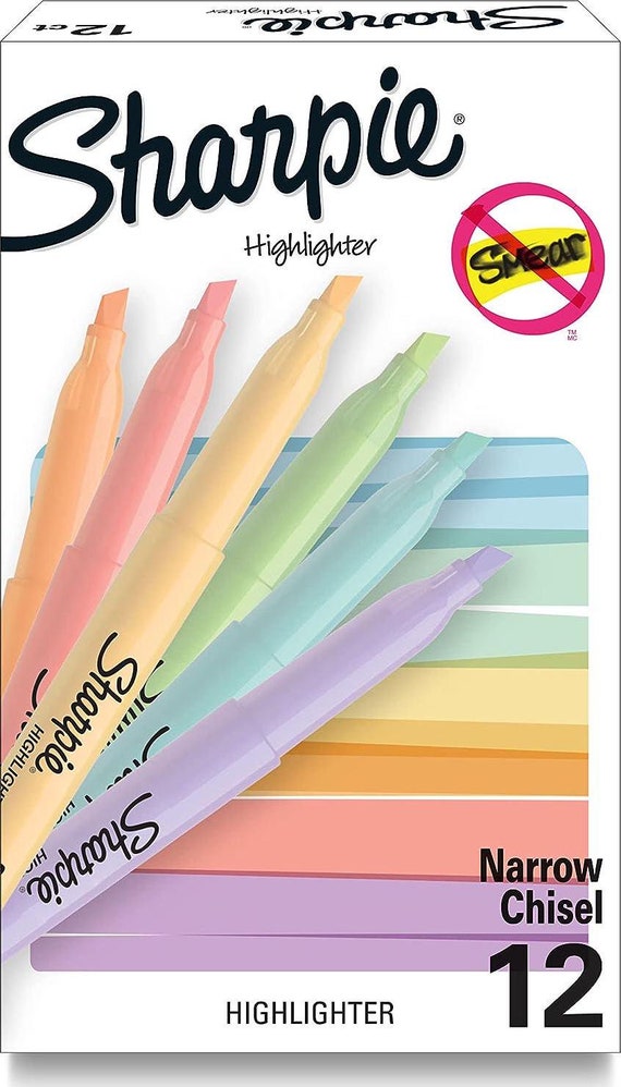 Sharpie Pocket Style Highlighters, Chisel Tip, Yellow, 36-Pack
