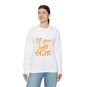 Let your light shine inspiring  gift Unisex Heavy Blend™ Crewneck Sweatshirt