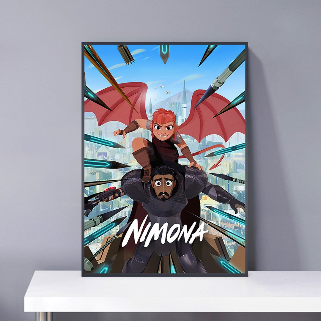 Nimona 2023 Movie Poster PVC Package Waterproof Canvas Wall Etsy