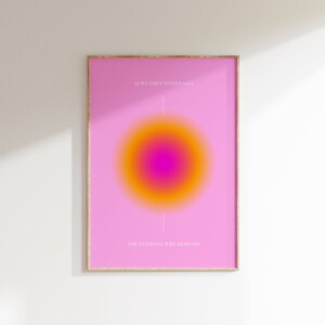 Affiche Aura rose, As We Shift, Affiche d’affirmation, Affiche dégradée, Affiche Aura rétro, Art mural spirituel, Affiche de soins personnels TÉLÉCHARGEMENT NUMÉRIQUE