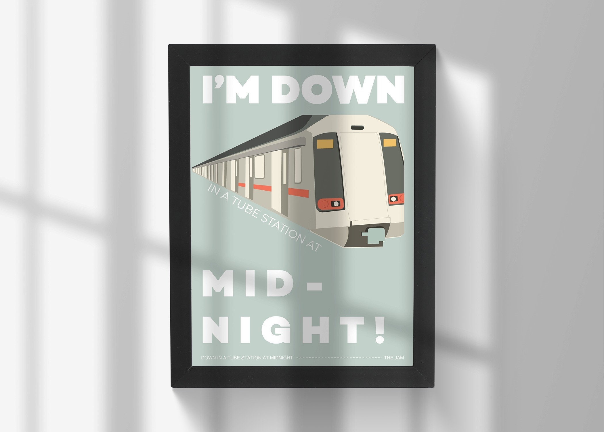 The Jam Down in A Tube Station at Midnight Lyric Print Etsy