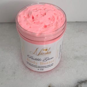 Bubble Gum Scented Body Butter | Sweet scented Moisturizer | Handmade Skincare