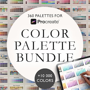 Procreate Color Palette Bundle, 360 Palettes, Digital Art Kit (Digital Download)