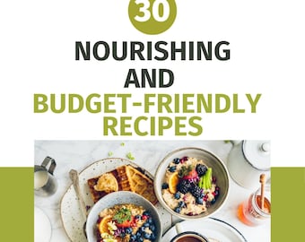 Healthy, budget-friendly digital recipe eBook cookbook