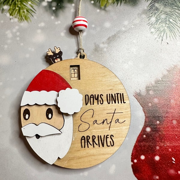 Christmas Countdown Ornament | Christmas Countdown | Christmas Ornament | Kids Christmas Ornament | Christmas Decor | Elf Prop