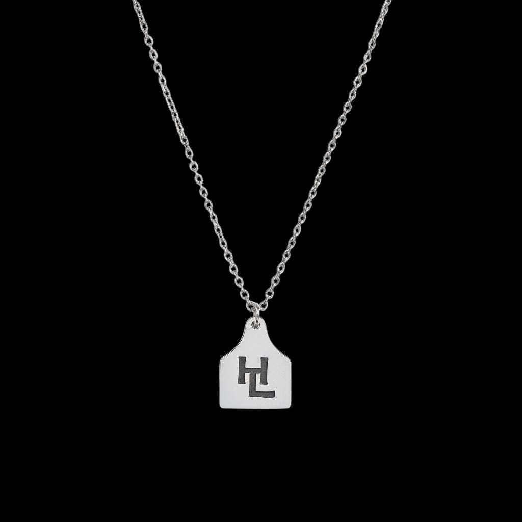 Personalized Branded Ear Tag Necklace: Custom Animal Charm Pendant,…