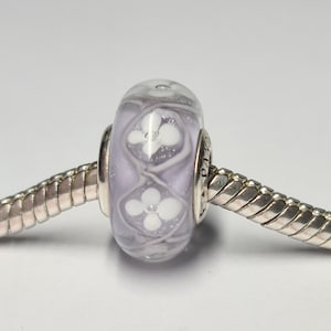 Pandora Purple Bloom Murano Glass Charm 791667