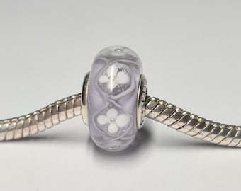 Pandora Purple Bloom Murano Glass Charm 791667