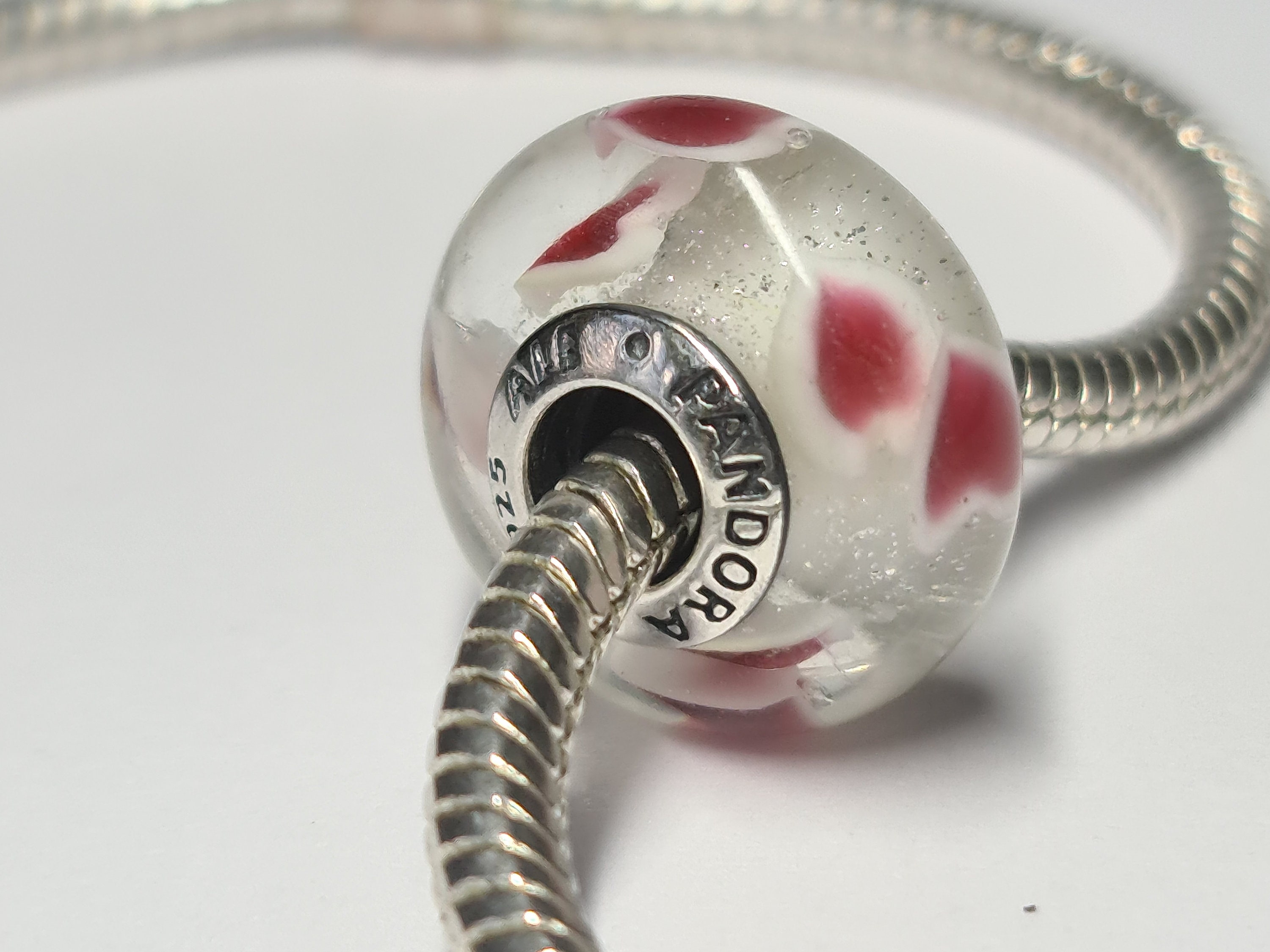 Pandora Wild Hearts Murano Glass Charm 791649 - Etsy