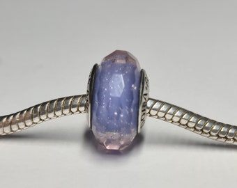 Pandora Purple Facetted Murano Glass Charm 791651