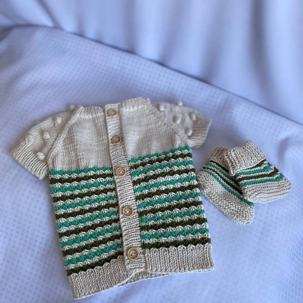 vestito della maglia del bambino, maglia del bambino, maglia organica del bambino, maglia del bambino unısex