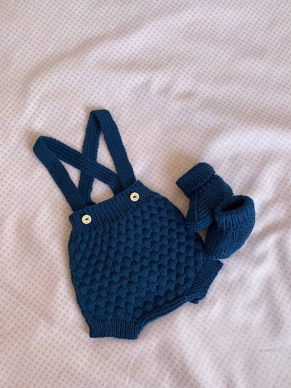 Baby Boy Knit Overalls-newborn Rompers-baby Graduation Dress-concept  Overalls-organic Baby Rompers-baby Gift-knitted Baby Clothes-rompers - Etsy