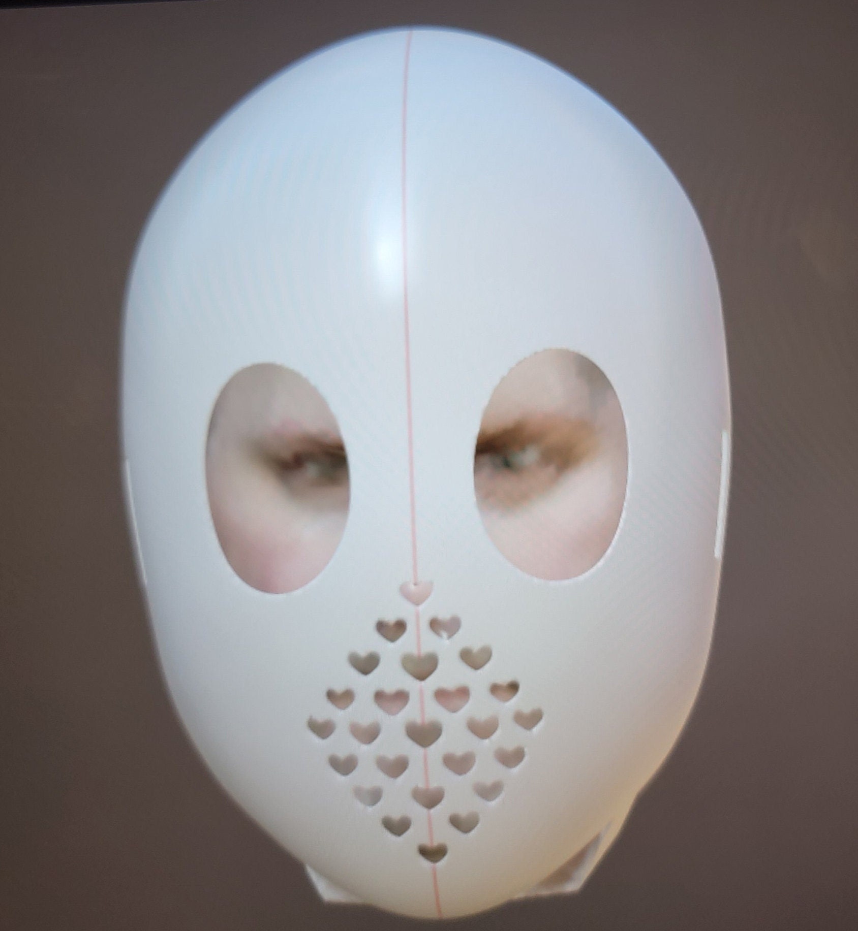 Oval faced mask STL FILE