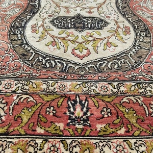 OZIPEK HEREKE unique Turkish souf metal prayer rug