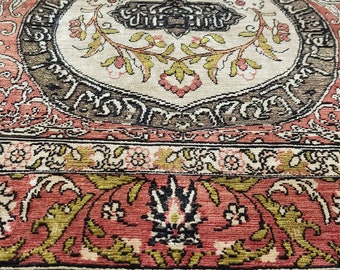 OZIPEK HEREKE unico tappeto da preghiera turco in metallo souf