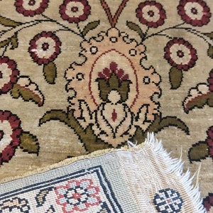 OZIPEK HEREKE unique Turkish souf metal prayer rug image 6