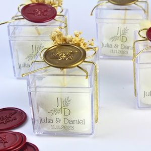 Personalized Wedding Candle Favors: Handmade Mini Bubble Candles