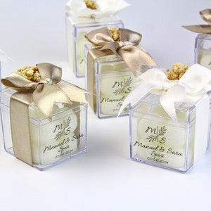 Cadeaux de mariage personnalisés en vrac pour bougies à bulles, bougies de mariage spéciales, cadeau de fiançailles et de henné, cadeaux uniques image 1