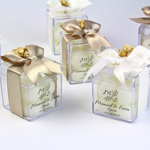 Personalized Bubble Candle Wedding Favors For Guests in Bulk, Special Wedding Candle, Engagement and Henna Gift, Unique Favors