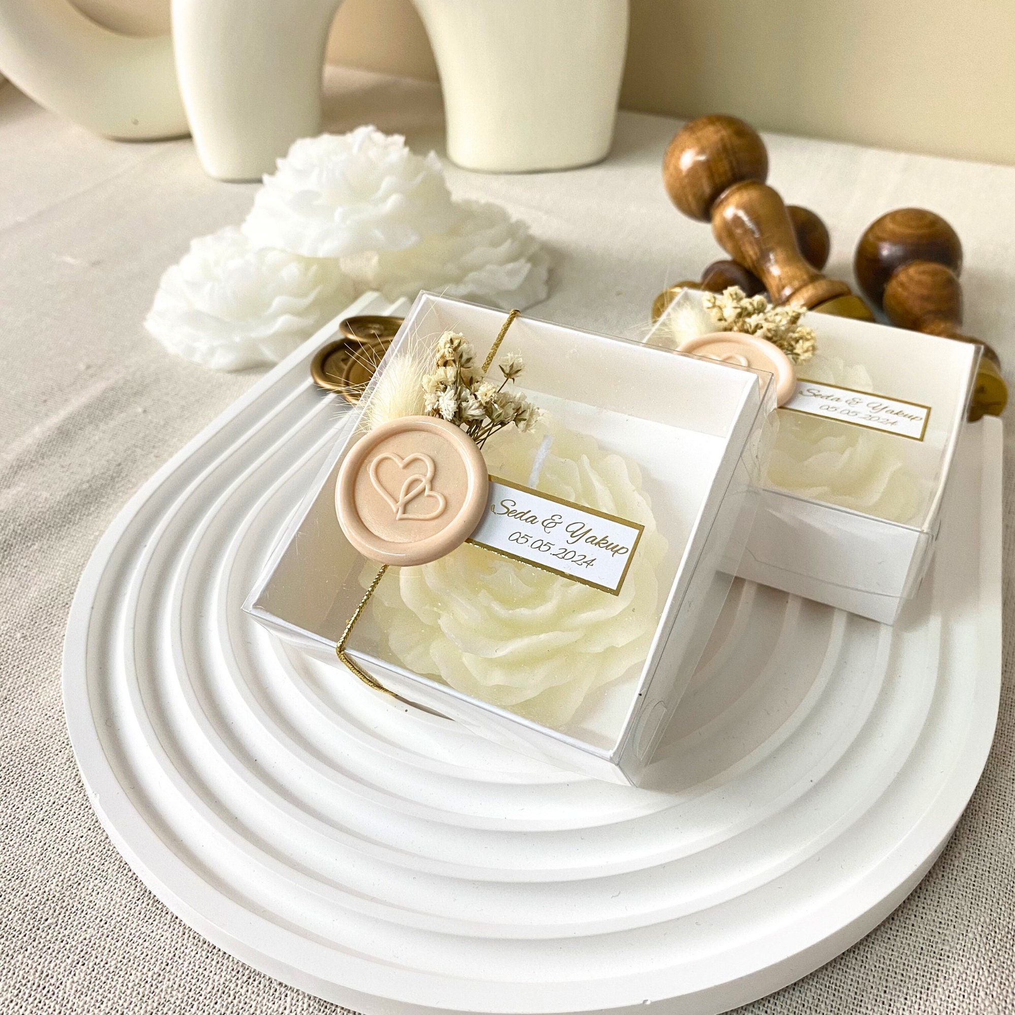 Miniature Candele In Cera Bianca, Assortite, Per Casa Di Bambole, Scala 1:12, REGU, Fatte A Mano
