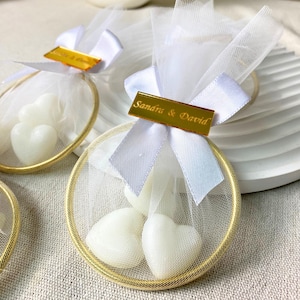 Bomboniere personalizzate per matrimonio, bomboniere con anello di sapone, salva la data, bomboniere di fidanzamento, regali all'ingrosso per matrimonio, bomboniere con sapone profumato alla lavanda,