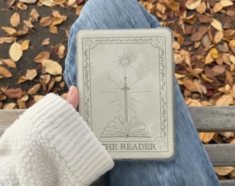 The Reader Tarot Inspired Bookish Kindle Insert | Instant Digital Download | Printable Background for Kindle