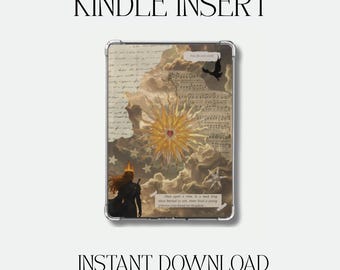 Inserto Kindle de Fireheart / Diseño de libros de fantasía / Descarga digital