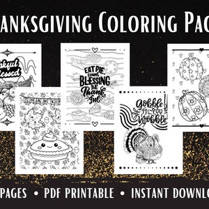 Thanksgiving and Fall Coloring Pages for Adults and Kids